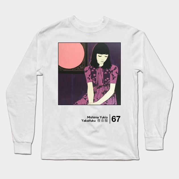 Yakaifuku - Mishima Yukio -  Minimal Style Graphic Artwork Long Sleeve T-Shirt by saudade